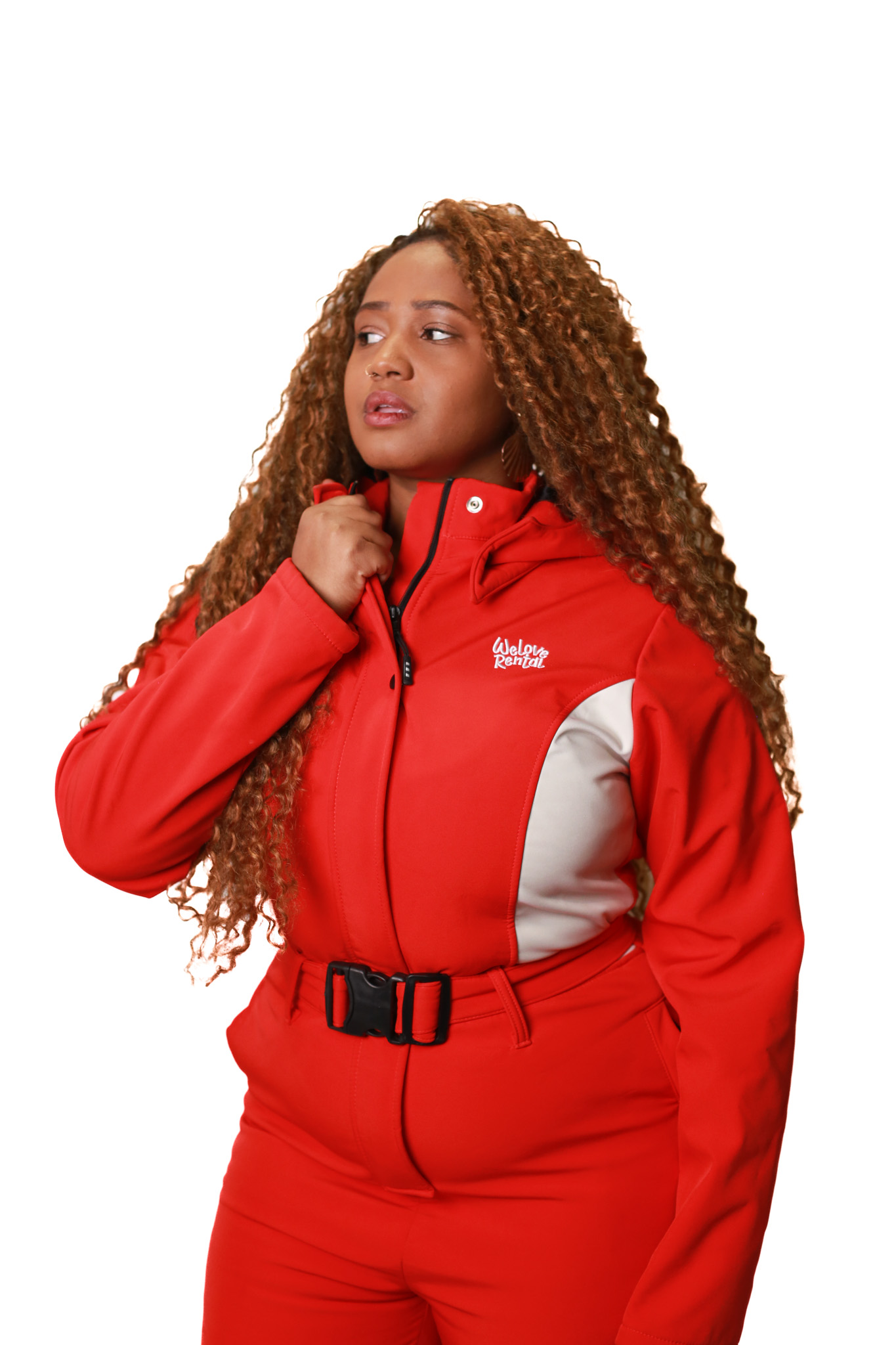 Macacão Vermelho com Branco