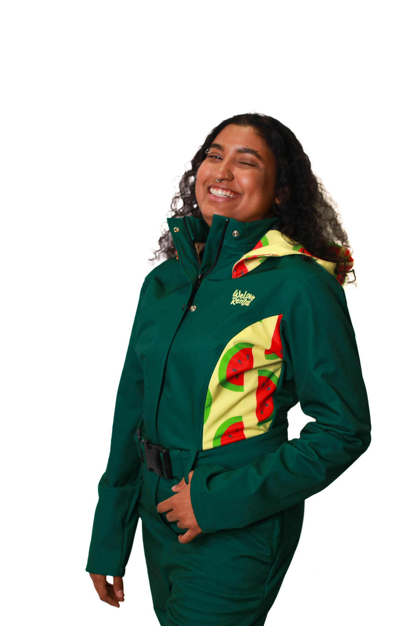 Macacão Verde Escuro Melancia