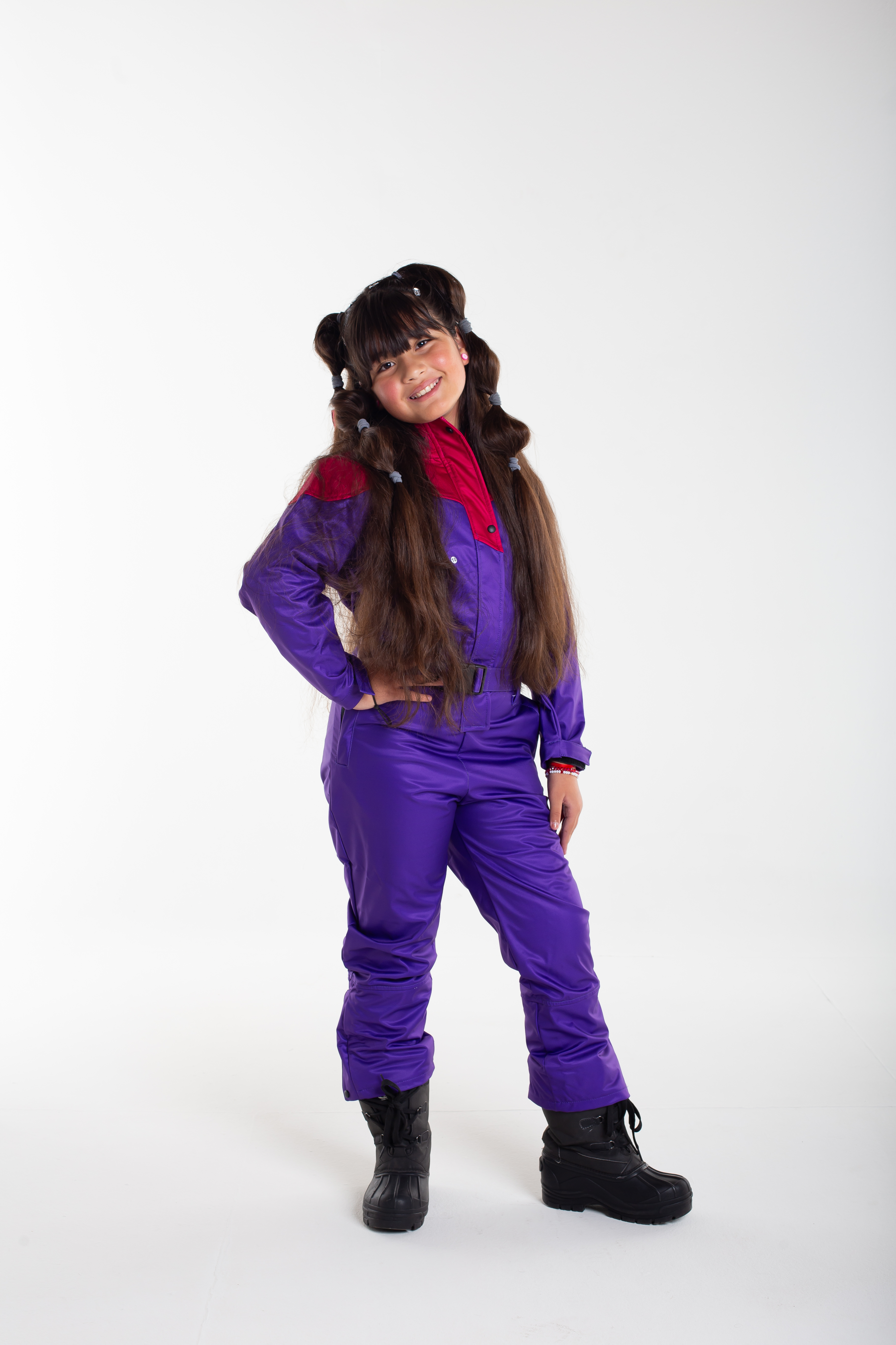 Macacão Roxo com Vermelho · Kids